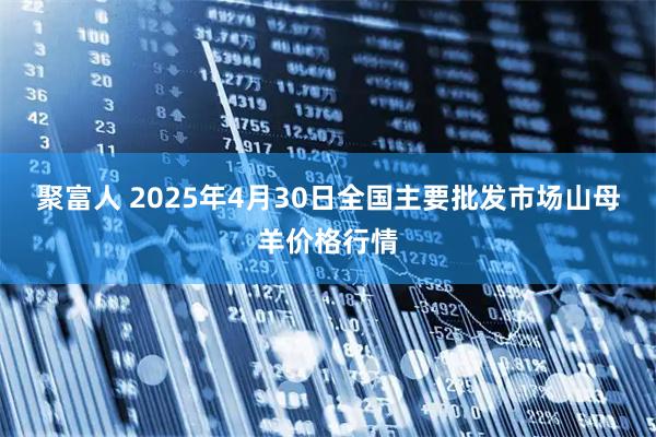 聚富人 2025年4月30日全国主要批发市场山母羊价格行情