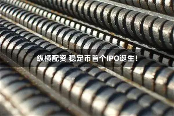 纵横配资 稳定币首个IPO诞生！