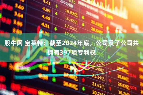 股牛网 宝莱特：截至2024年底，公司及子公司共拥有397项专利权